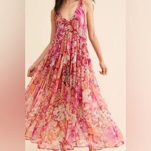 Free People Julianna Multi Tiered Maxi Dress Size S EUC
